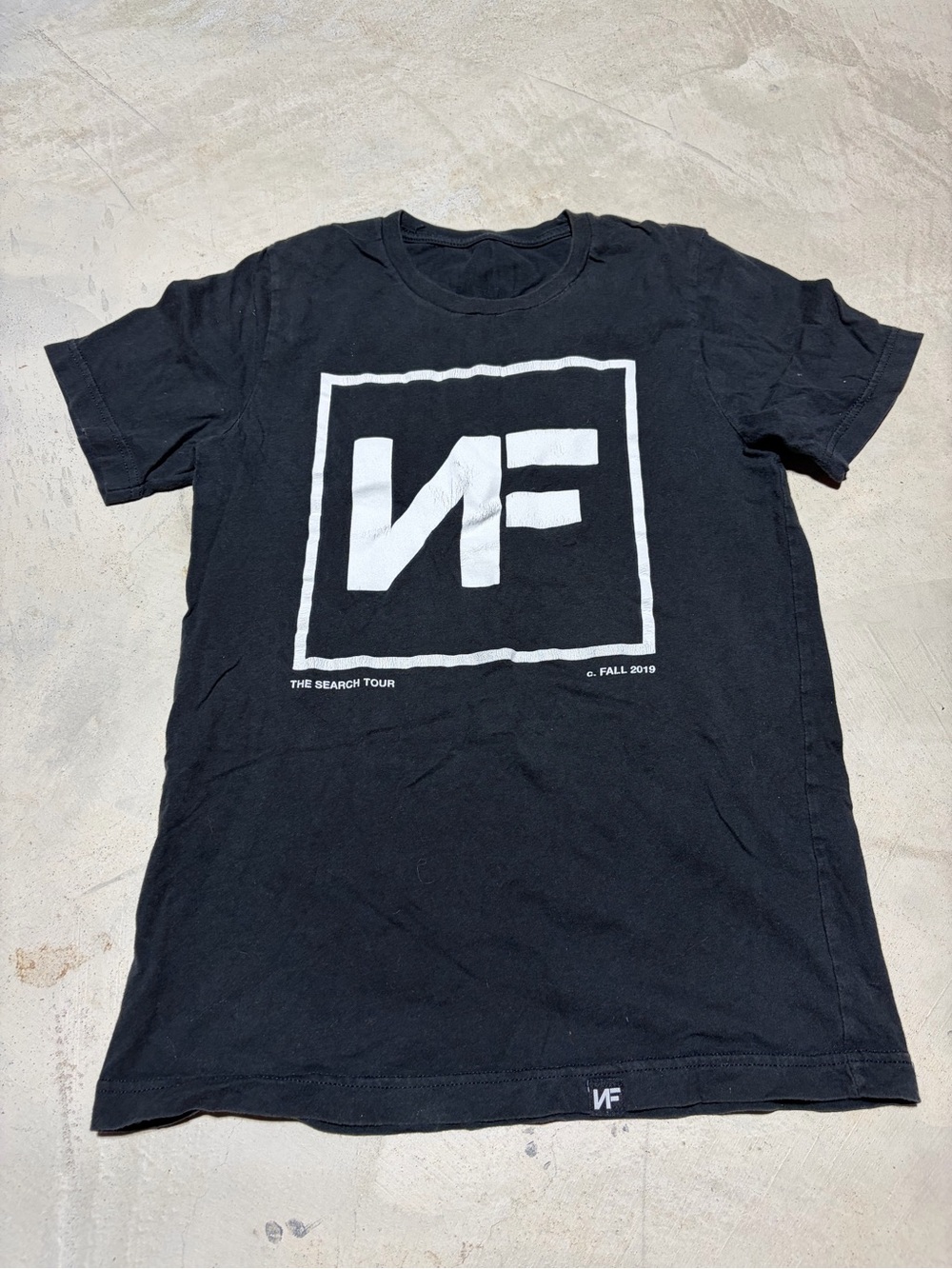 NF real music The Search Tour Black Graphic Tee 2019